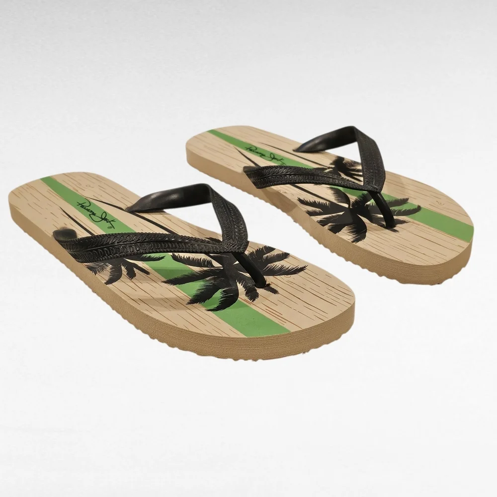 Panama Jack Palm Tree Flip Flops Size 7 /8